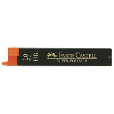 ESTUCHE 12 MINAS 0.9MM SUPER POLIMERAS HB FABER CASTELL 120900 (MIN12) (Espera 4 dias)