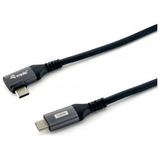 CABLE USB-C MACHO - USB-C MACHO ACODADO