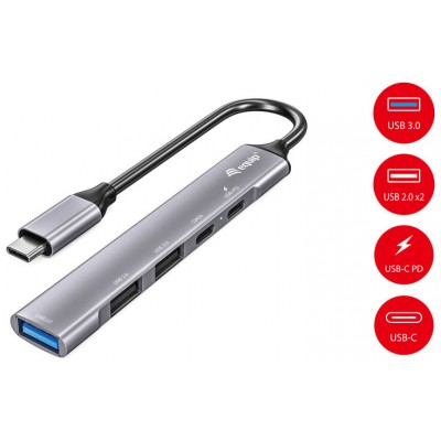 HUB USB-C 3.2 EQUIP LIFE 2 PUERTOS USB 2.0 1 PUERTO