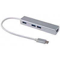 ADAPTADOR USB-C EQUIP 133481 A 3xUSB-A 3.0 1x1Gb RJ45