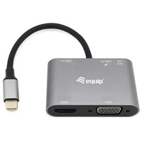 DOCKING USB-C EQUIP 133483 A 1xHDMI 4K 1xVGA 1xUSB-A DOCKING USB-C EQUIP 133483 A 1xHDMI 4K 1xVGA 1xUSB-A