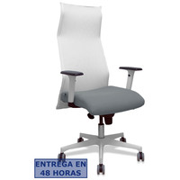 PIQUERAS Y CRESPO Sillon Sahuco blanco bali gris brazos blancos base blanca ruedas parque 65mm PIQUERAS Y CRESPO Sillon Sahuco blanco bali gris brazos blancos base blanca ruedas parque 65mm