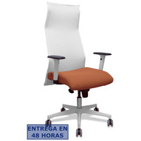 PIQUERAS Y CRESPO Sillon Sahuco blanco bali marron brazos blancos base blanca ruedas parque 65mm PIQUERAS Y CRESPO Sillon Sahuco blanco bali marron brazos blancos base blanca ruedas parque 65mm