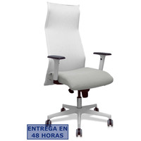 PIQUERAS Y CRESPO Sillon Sahuco blanco bali gris claro brazos blancos base blanca ruedas parque 65mm PIQUERAS Y CRESPO Sillon Sahuco blanco bali gris claro brazos blancos base blanca ruedas parque 65mm