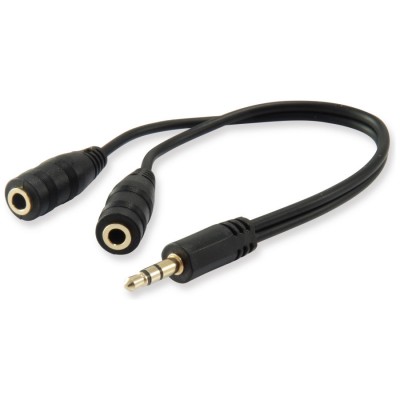 CABLE AUDIO MINI JACK 3.5MM MACHO A 2 JACK 3.5MM