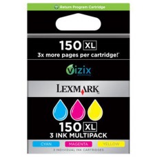 Lexmark Pack 3 cartuchos color (CMY) Alto Rendimiento Retornables 150XL