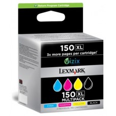 Lexmark Pack 4 cartuchos (CMYK) Alto Rendimiento Retornables 150XL