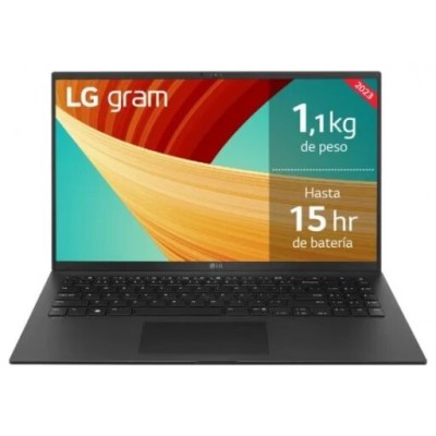 LG Gram 17ZD90R i7-1360P Portátil 43,2 cm (17") 2K Intel® Core™ i7 Extreme Edition 16 GB LPDDR5-SDRAM 512 GB SSD Wi-Fi 6 (802.11ax) Negro (Espera 4 dias)