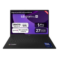 LG PORTÁTIL 16" WQXGA IPS INTEL CORE ULTRA 7 255H, 32GB LPDDR5X, SSD 1TB NVME, NVIDIA RTX 5050 8GB, DCI-P3 99%, BATERÍA 90WH, WINDOWS 11 HOME (Espera 4 dias) LG PORTÁTIL 16" WQXGA IPS INTEL CORE ULTRA 7 255H, 32GB LPDDR5X, SSD 1TB NVME, NVIDIA RTX 5050 8GB, DCI-P3 99%, BATERÍA 90WH, WINDOWS 11 HOME (Espera 4 dias)