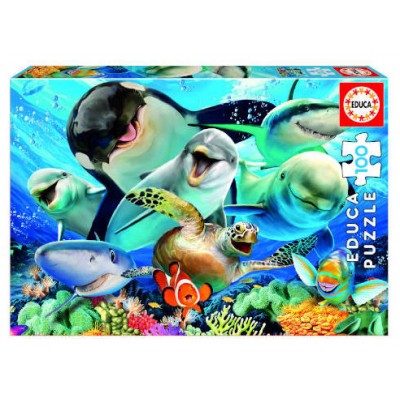 PUZZLE INFANTIL 100 SELFIE BAJO EL AGUA DE 6-8 AÑOS EDUCA BORRAS 18062 (Espera 4 dias)