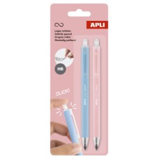 PACK 2 LAPICES RETRACTIL INFINITO AZUL/ROSA APLI 20066 (Espera 4 dias) PACK 2 LAPICES RETRACTIL INFINITO AZUL/ROSA APLI 20066 (Espera 4 dias)