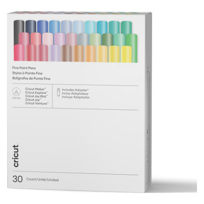 CRICUT BOLÍGRAFOS DE PUNTA FINA DE 0.4 MM, GAMA ULTIMATE (30 UDS.) + ADAPTADOR (Espera 4 dias) CRICUT BOLÍGRAFOS DE PUNTA FINA DE 0.4 MM, GAMA ULTIMATE (30 UDS.) + ADAPTADOR (Espera 4 dias)