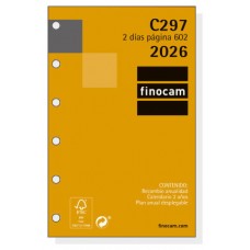RECAMBIO ANUAL 2026 C297 CLASSIC602 73X114MM 2 DIAS PAGINA FINOCAM 201280026 (Espera 4 dias) RECAMBIO ANUAL 2026 C297 CLASSIC602 73X114MM 2 DIAS PAGINA FINOCAM 201280026 (Espera 4 dias)
