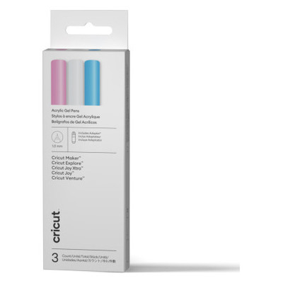CRICUT BOL&Iacute;GRAFOS DE GEL ACR&Iacute;LICO , 1,0 MM (3 UDS.) + ADAPTADOR (Espera 4 dias)