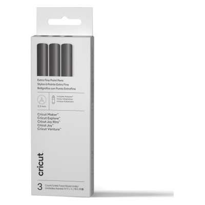 CRICUT SET DE BOL&Iacute;GRAFOS DE PUNTA EXTRAFINA , 0,3 MM (3 UDS.) + ADAPTADOR (Espera 4 dias)