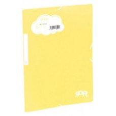 CARPETA SOLAPAS SOFT POLIPROPILENO C/ETIQUETA Y GOMA AMARILLO CARCHIVO 20160120 (Espera 4 dias)