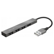 HUB USB 2.0 TRUST HALYX ALUMINIUM A 4xUSB-A 2.0 DISENO