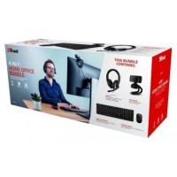 PACK TECLADO MOUSE HEADSET Y WEBCAM TRUST BUNDLE HOME