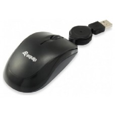 MOUSE EQUIP LIFE OPTICO 2 BOTONES USB CABLE RETRACTIL