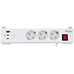 EQUIP Regleta de enchufes con 3 tomas de corriente y 3 puertos USB (2 C + 1 A) EQUIP Regleta de enchufes con 3 tomas de corriente y 3 puertos USB (2 C + 1 A)