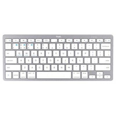 TECLADO TRUST BASICS BLUETOOTH ULTRAFINO PARA PC,