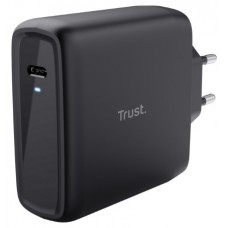 CARGADOR PARED/VIAJE USB-C 100W MAXO NEGRO TRUST (Espera 4 dias)