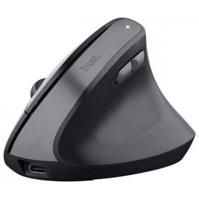 RATON OPTICO WIRELESS ERGONOMICO VERTICAL TM-270 NEGRO TRUST (Espera 4 dias)