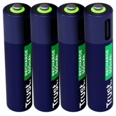 PILAS AAA RECARGABLE TRUST USB-C AAA 500 mAh PACK 4