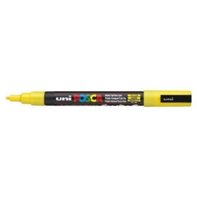ROTULADOR NO PERMANENTE PC-3M PUNTA CONICA 0,9-1,3MM AMARILLO UNI-BALL 284570000 (MIN6) (Espera 4 dias)