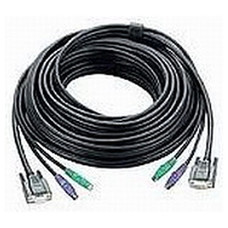 Aten PS/2 KVM Cable, 10m cable para video, teclado y rat&oacute;n (kvm) Negro (Espera 4 dias)