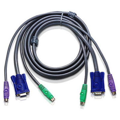Aten 2L5003P cable para video, teclado y rat&oacute;n (kvm) 3 m (Espera 4 dias)