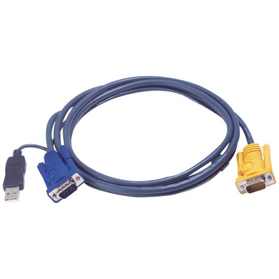Aten 2L5206UP cable para video, teclado y rat&oacute;n (kvm) Negro 6 m (Espera 4 dias)