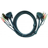 Aten Cable KVM DVI-D single link USB de 3 m (Espera 4 dias)