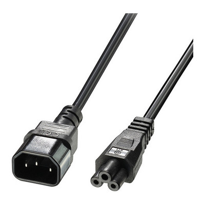 Lindy 30341 cable de transmisi&oacute;n Negro 2 m C14 acoplador C5 acoplador (Espera 4 dias)
