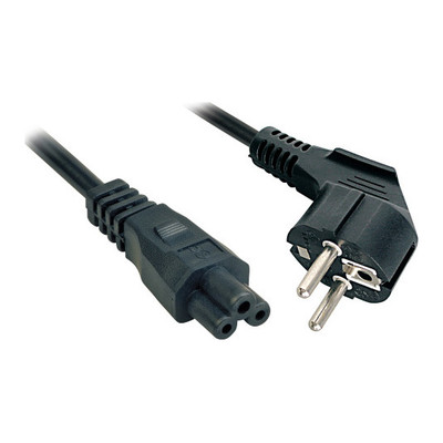 Lindy 2m, CEE 7/7 - IEC 320 C5 Negro CEE7/7 C5 acoplador (Espera 4 dias)