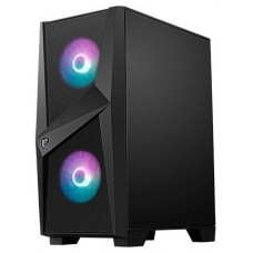 MSI MAG FORGE M100R carcasa de ordenador Midi Tower Negro, Transparente (Espera 4 dias)