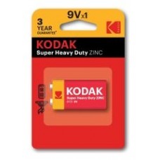 PILAS 9V KODAK EXTRA HEAVY DUTY ZINC 9V 1 UNIDAD 250