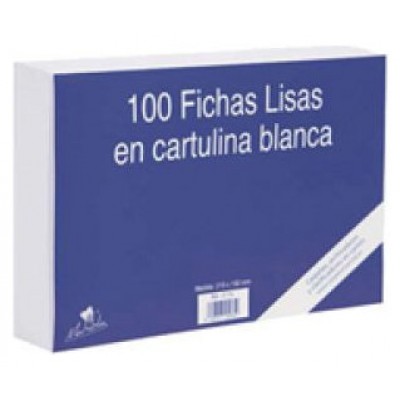 100 FICHAS DE CARTULINA LISA (125X75 MM) Nº 2 MARIOLA 3112L (Espera 4 dias)