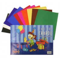 CUADERNO DE PAPEL CHAROL 10 HOJAS COLORES 33 X 23 CM. BISMARK 313634 (Espera 4 dias)