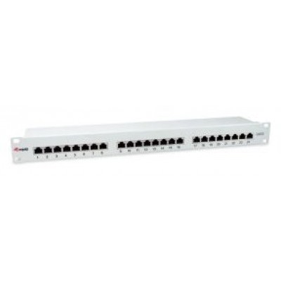 PATCH PANEL 24 PUERTOS CATEGORIA 6 APANTALLADO COLOR