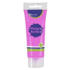 BOTE PINTURA ACRILICA 75 ML ROSA CON GLITTER BISMARK 328671 (Espera 4 dias)