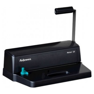 Fellowes Metal 25 Click binding machine 450 hojas Negro, Gris (Espera 4 dias)