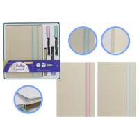 SET  LIBRETA BULLET KRAFT + ROTULADORES PINCEL Y BOLIGRAFO BISMARK INGRAF 330620 (Espera 4 dias)