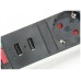 REGLETA EQUIP POP-UP PARA MESA 3 TOMAS + 2 PUERTOS USB