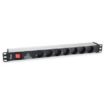 REGLETA ALIMENTACION RACK 19" 1U 7 TOMAS