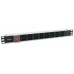 REGLETA ALIMENTACION ALUMINIO RACK 19" 1U 8 TOMAS