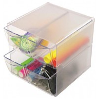 ORGANIZADOR MODULAR CON CUATRO CAJONES DE 16,5X7X7 TRANSPARENTE DEFLECTO 350301 (Espera 4 dias)