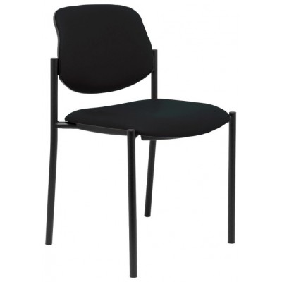 PIQUERAS Y CRESPO NOWY STYL Silla fija Styl similpiel negro chasis negro