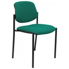 PIQUERAS Y CRESPO NOWY STYL Silla fija Styl bali verde esmeralda chasis negro