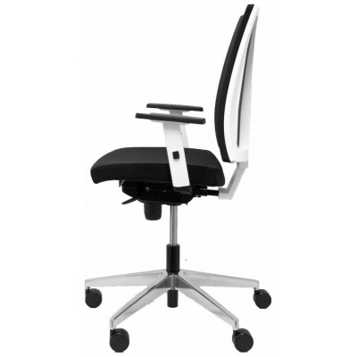 PIQUERAS Y CRESPO NOWY STYL Silla Navigo blanca con respaldo malla asiento bali negro
